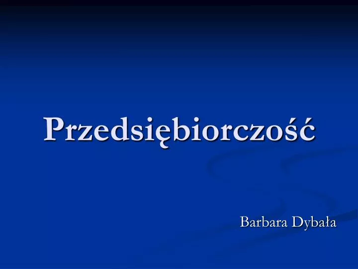 przedsi biorczo