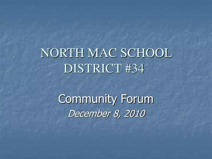 north mac school district 34