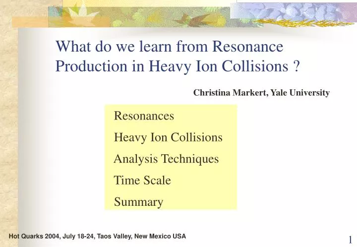 what do we learn from resonance production in heavy ion collisions