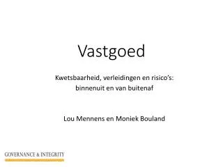 vastgoed