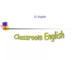S1 English