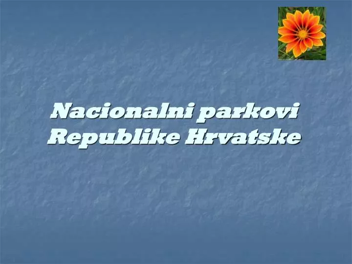 nacionalni parkovi republike hrvatske