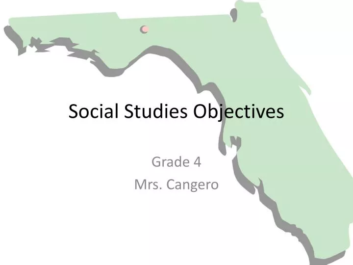 social studies objectives