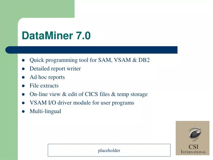 dataminer 7 0