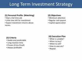 Long Term Investment Strategy