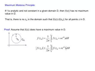 Maximum Modulus Principle: