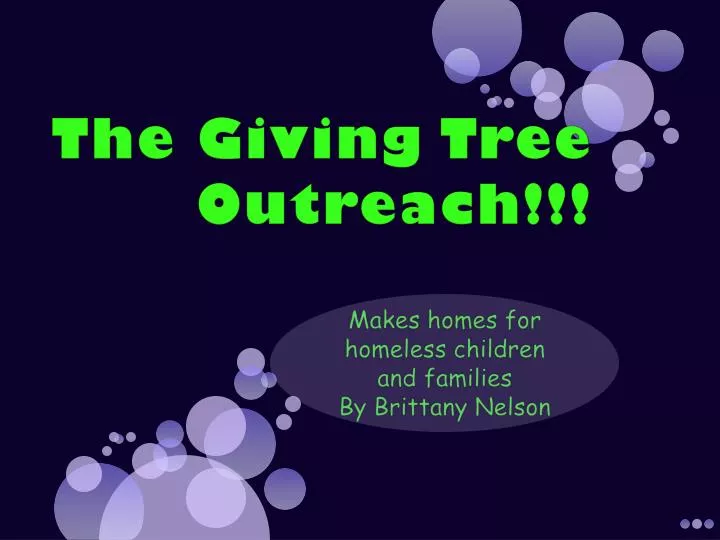 the giving tree outreach