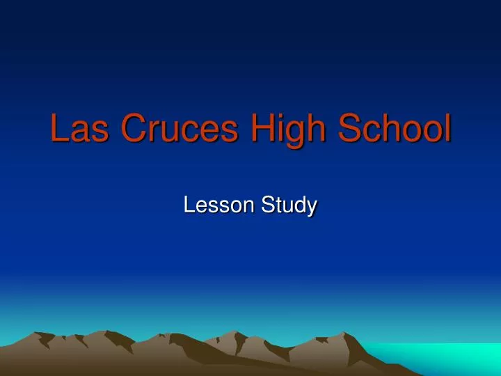 las cruces high school