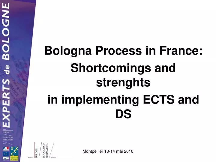 bologna process in france shortcomings and strenghts in implementing ects and ds