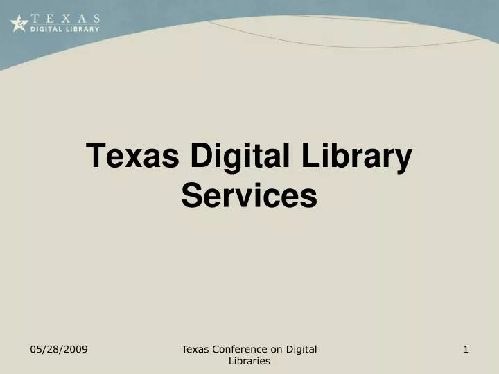 texas digital library services