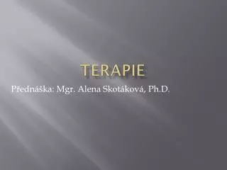 terapie