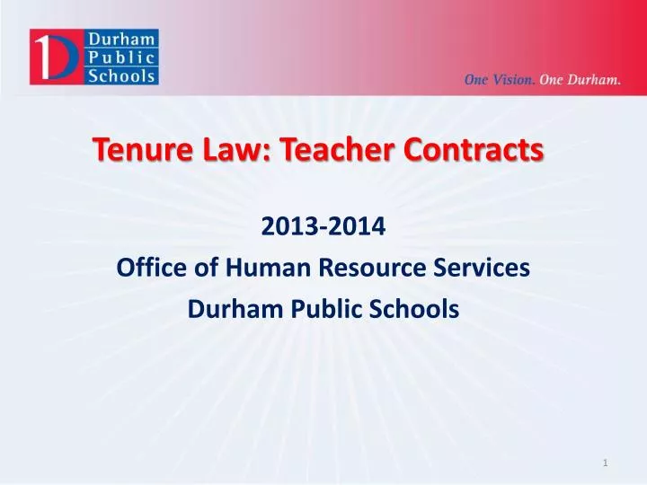 tenure law teacher contracts