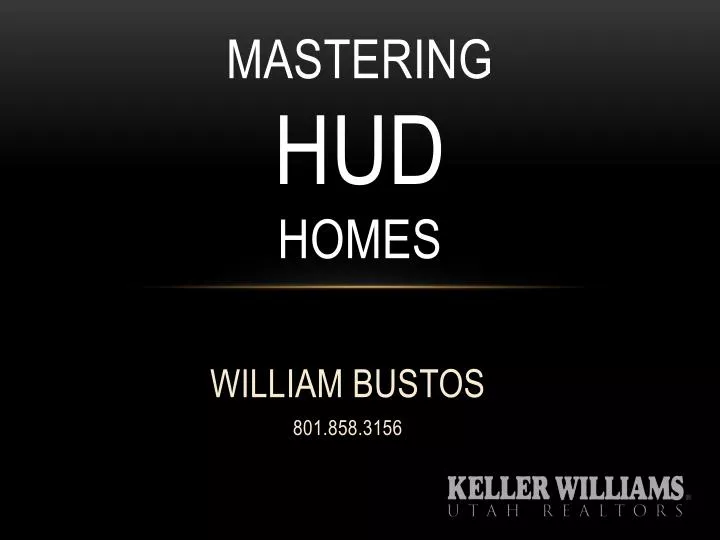 mastering hud homes