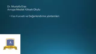 dr mustafa eras avrupa meslek y ksek okulu