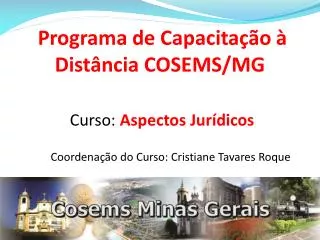 programa de capacita o dist ncia cosems mg