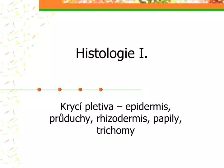 histologie i