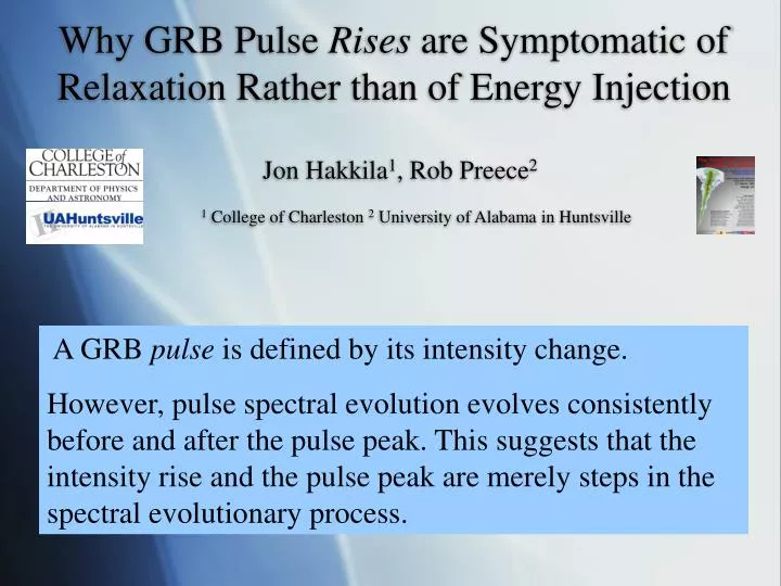 why grb pulse rises are symptomatic of relaxation rather than of energy injection