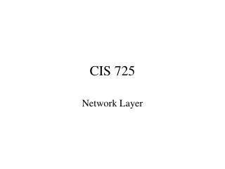 cis 725