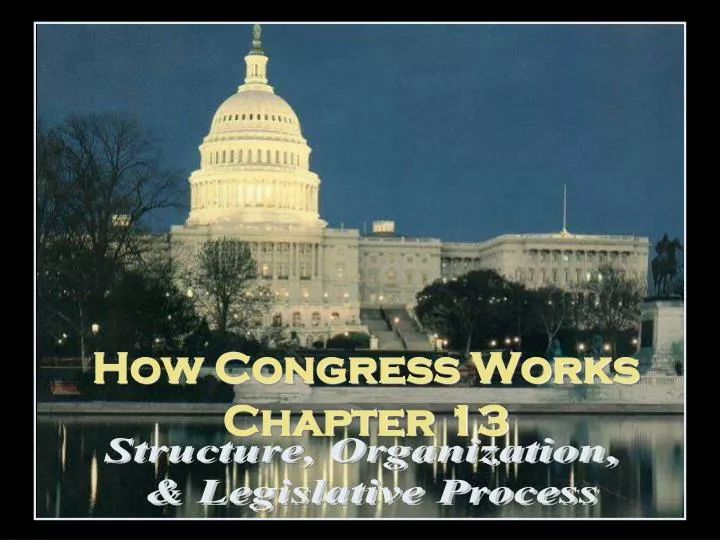 how congress works chapter 13