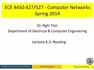 ECE 4450:427/527 - Computer Networks Spring 2014