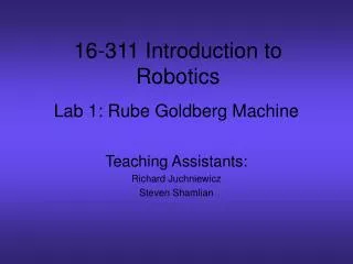 Lab 1: Rube Goldberg Machine