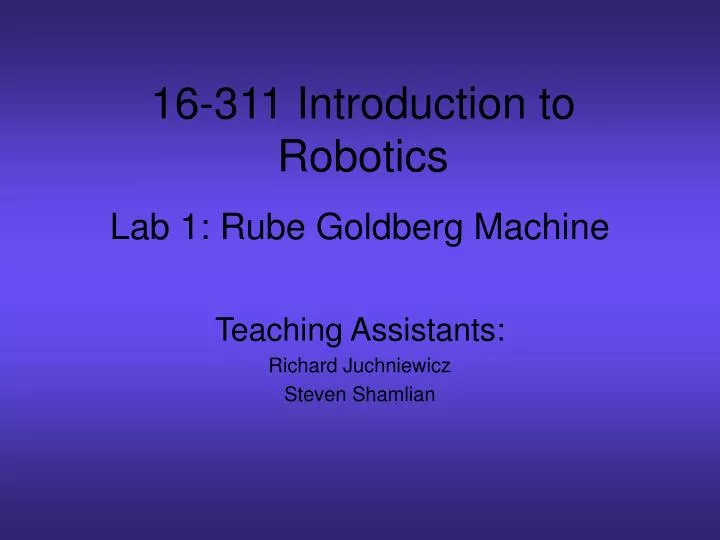 lab 1 rube goldberg machine