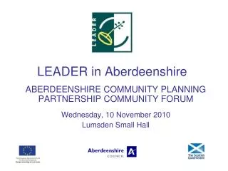 LEADER in Aberdeenshire