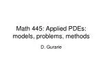 Math 445: Applied PDEs: models, problems, methods - slide 1