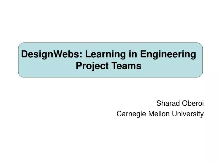 designwebs learning in engineering project teams