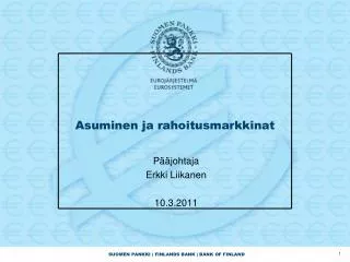 asuminen ja rahoitusmarkkinat
