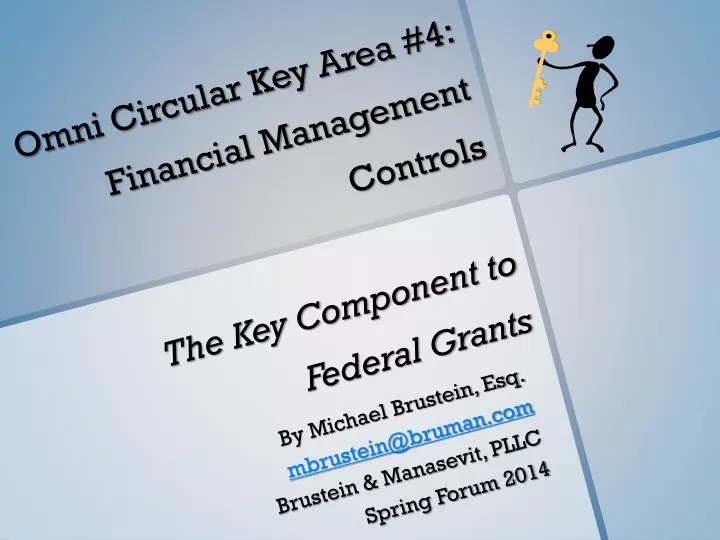 omni circular key area 4 financial management controls the key component to federal grants