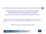 Cost-Effective Strategies for Better Air Quality in Europe: EECCA and Balkan Focus - slide 1