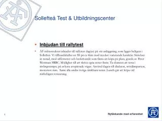 sollefte test utbildningscenter