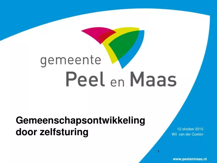 gemeenschapsontwikkeling door zelfsturing