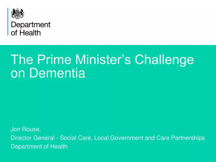 the prime minister s challenge on dementia