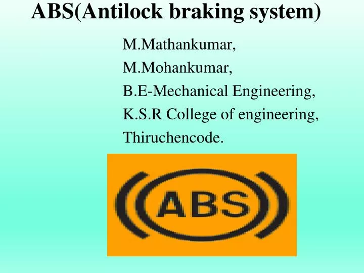 abs antilock braking system