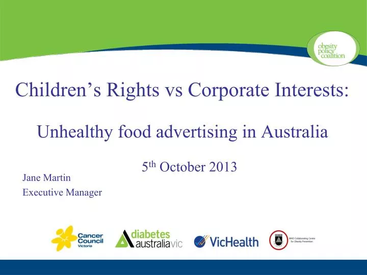 children s rights vs corporate interests unhealthy food advertising in australia