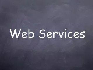 web services