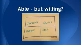 Able - but willing?