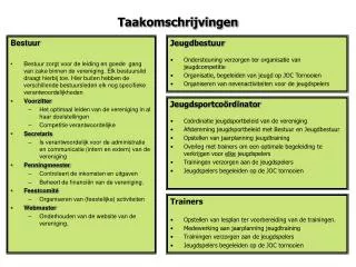 taakomschrijvingen