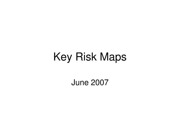 key risk maps