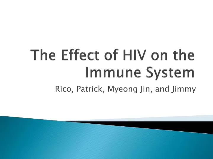 the effect of hiv on the immune system