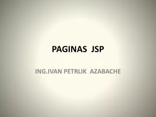 paginas jsp