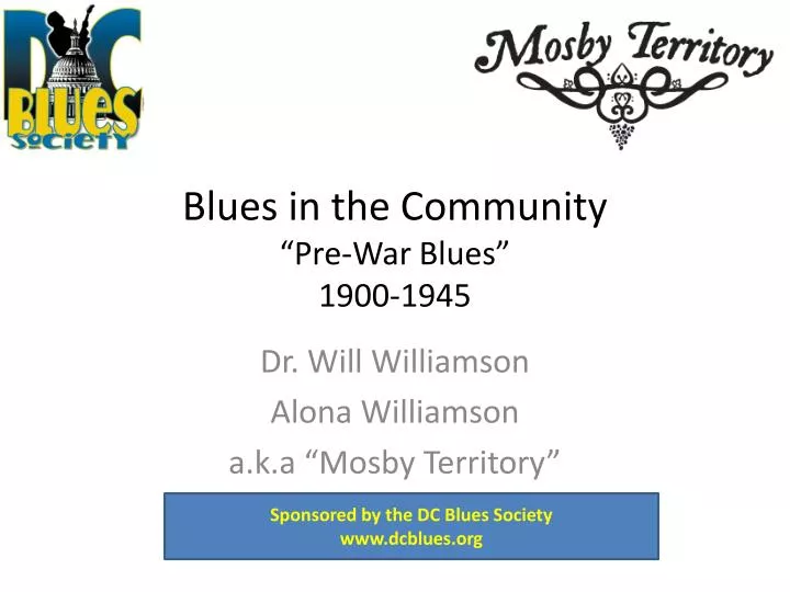 blues in the community pre war blues 1900 1945