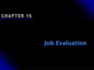 Job Evaluation