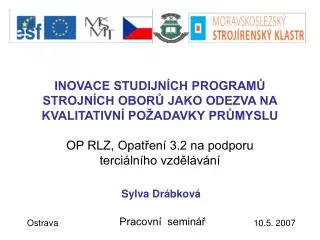 inovace studijn ch program strojn ch obor jako odezva na kvalitativn po adavky pr myslu
