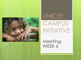 UNICEF CAMPUS INITIATIVE