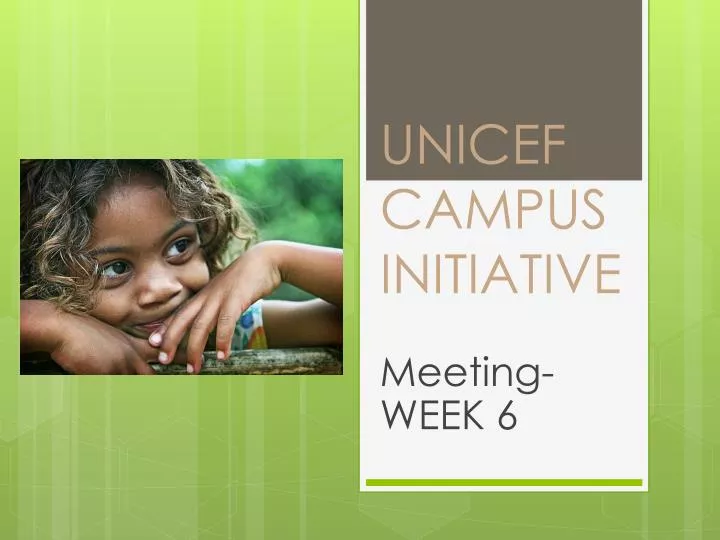 unicef campus initiative