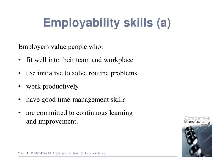 employability skills a