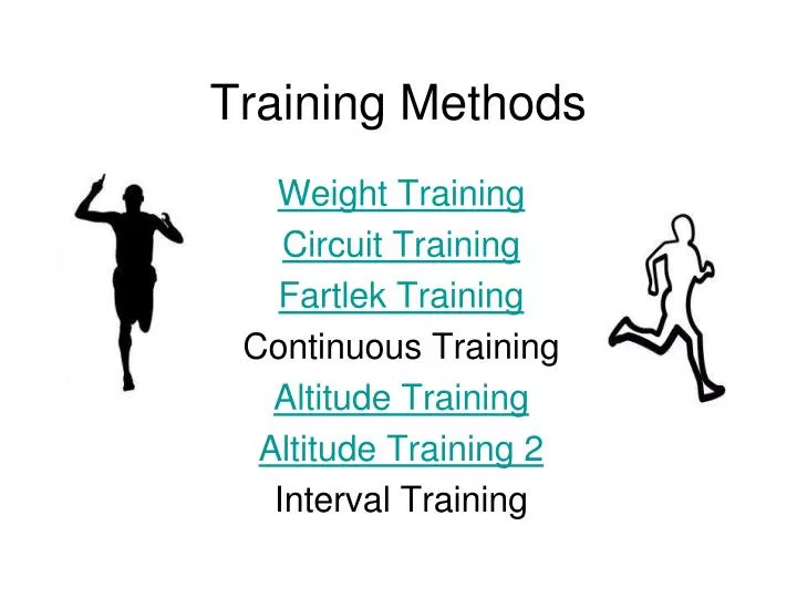 training methods